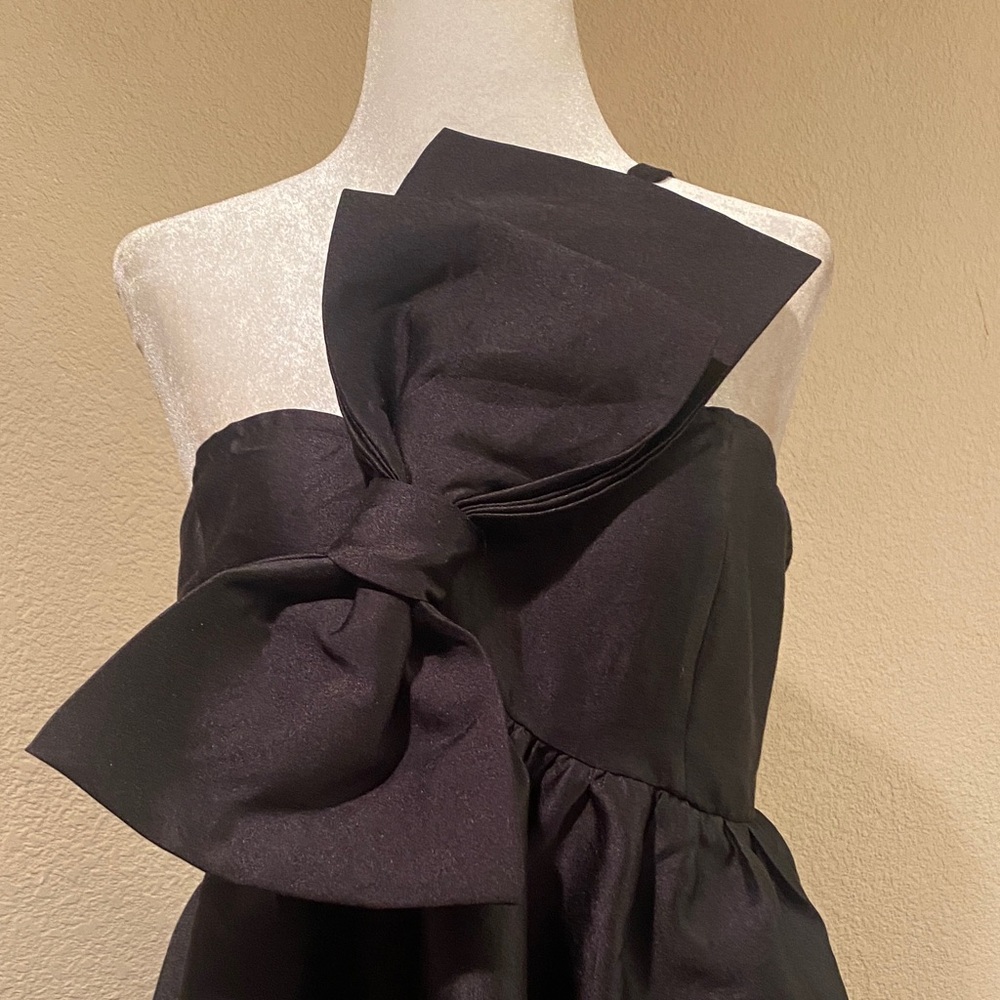 Petal & Pup Bettina Black Strapless Bow Dress - Picture 5 of 15